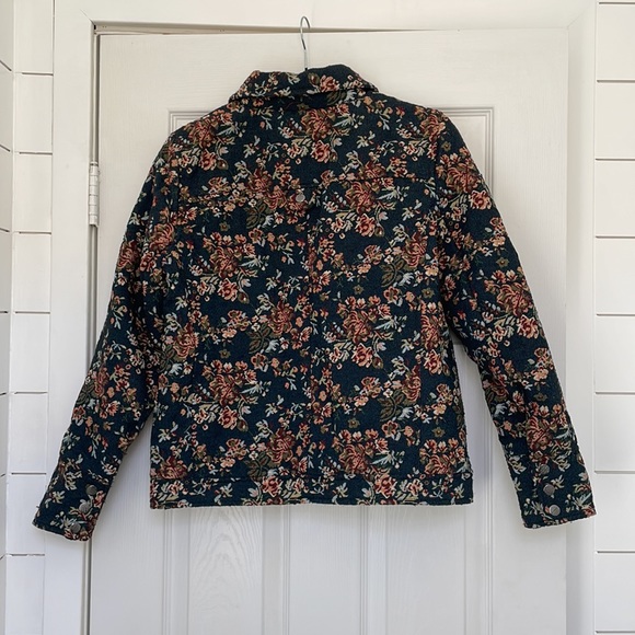 FOR THE REPUBLIC ☠️ tapestry quilted lined bomber jacket - Picture 2 of 8